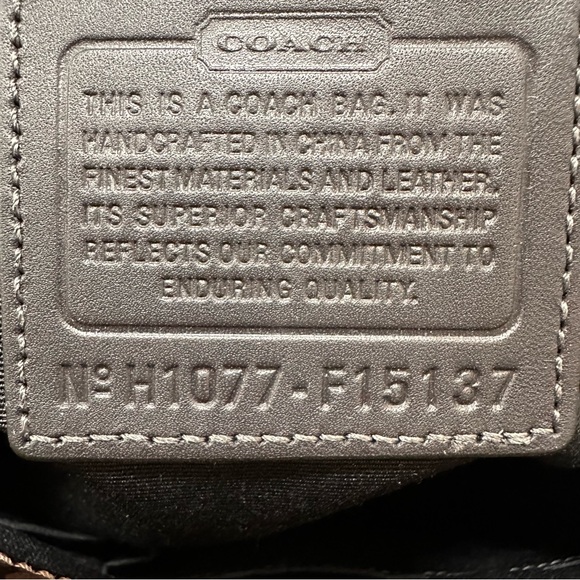 Coach Chelsea Heritage Stripe Signature Coated Canvas Leather Tote Vintage NWT - Picture 14 of 15